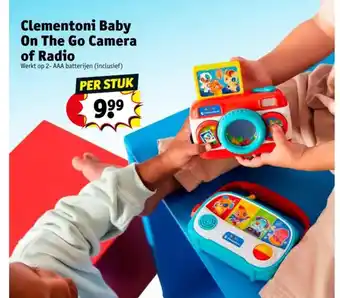 Kruidvat Clementoni Baby On The Go Camera of Radio aanbieding