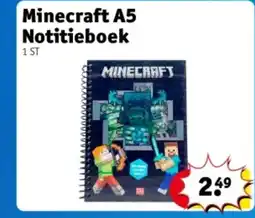 Kruidvat Minecraft A5 Notitieboek aanbieding