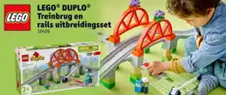 Kruidvat LEGO DUPLO Treinbrug en rails uitbreidingsset aanbieding