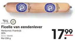 Sligro Ficelle van eendenlever aanbieding