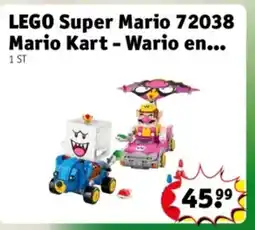 Kruidvat LEGO Super Mario 72038 Mario Kart Wario en aanbieding