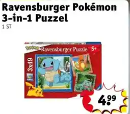 Kruidvat Ravensburger Pokémon 3-in-1 Puzzel aanbieding