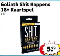 Kruidvat Goliath Shit Happens 18+ Kaartspel aanbieding