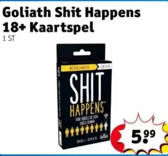 Kruidvat Goliath Shit Happens 18+ Kaartspel aanbieding