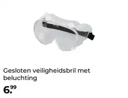 GAMMA Gesloten veiligheidsbril met beluchting aanbieding