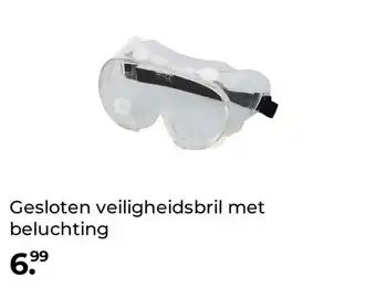 GAMMA Gesloten veiligheidsbril met beluchting aanbieding