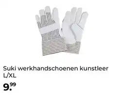 GAMMA Suki werkhandschoenen kunstleer L/XL aanbieding