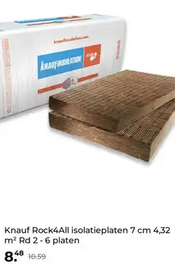 GAMMA Knauf Rock4All isolatieplaten 7 cm 4,32 m² Rd 2 - 6 platen aanbieding