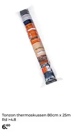 GAMMA Tonzon thermoskussen 80cm x 25m Rd 4.8 aanbieding