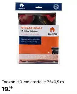 GAMMA Tonzon HR-radiatorfolie 7,5x0,5 m aanbieding