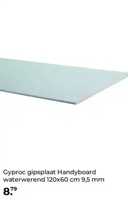 GAMMA Gyproc gipsplaat Handyboard waterwerend 120x60 cm 9,5 mm aanbieding