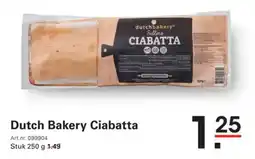 Sligro Dutch Bakery Ciabatta aanbieding