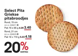 Sligro Select Pita Griekse pitabroodjes aanbieding