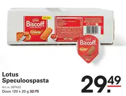 Sligro Lotus Speculoospasta aanbieding