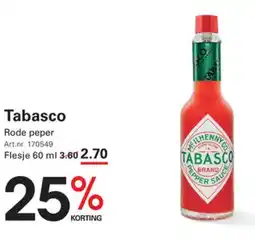 Sligro Tabasco Rode peper aanbieding