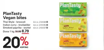 Sligro PlanTasty Vegan bites aanbieding