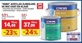 Hubo Hubo Acryllak Zijdeglans En Mat Kant-En-Klaar aanbieding