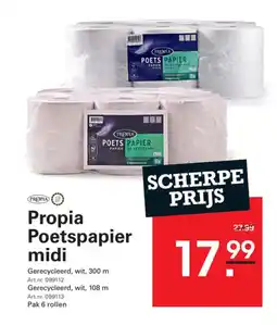 Sligro Propia Poetspapier midi aanbieding