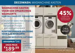 Zelfbouwmarkt Wasmachine kasten voor een opgeruimde wasruimte aanbieding