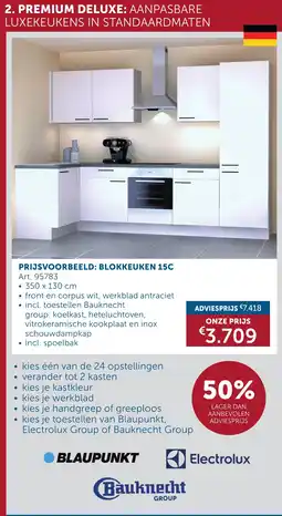 Zelfbouwmarkt Blokkeuken 15C aanbieding