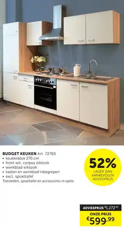 Zelfbouwmarkt Budget keuken aanbieding