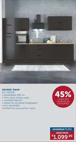 Zelfbouwmarkt Keuken rava aanbieding