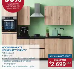 Zelfbouwmarkt Voorgemaakte keukenset plenti aanbieding