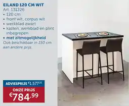 Zelfbouwmarkt Eiland wit aanbieding