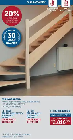 Zelfbouwmarkt Rubberwood aanbieding