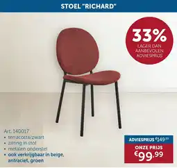 Zelfbouwmarkt Stoel richard aanbieding