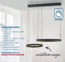 Zelfbouwmarkt Hanglamp zwart aanbieding