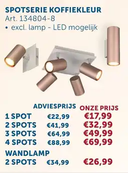 Zelfbouwmarkt Spotserie koffiekleur aanbieding