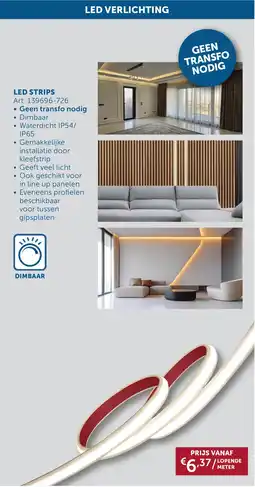 Zelfbouwmarkt LED strips aanbieding