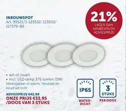 Zelfbouwmarkt Inbouwspot aanbieding
