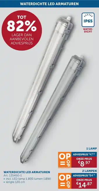 Zelfbouwmarkt Waterdichte led armaturen aanbieding