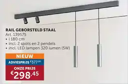 Zelfbouwmarkt Rail geborsteld staal aanbieding