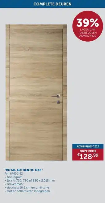 Zelfbouwmarkt Royal authentic oak aanbieding