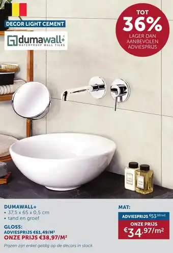 Zelfbouwmarkt Dumawall+ aanbieding