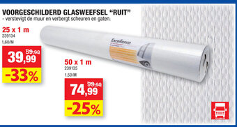 Hubo Voorgeschilderd Glasweefsel Ruit aanbieding