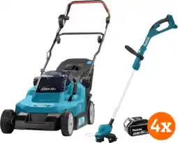 Coolblue Makita DLM382PT2 avec Batterie 5,0Ah (2x) + Makita DUR193Z + Batterie 5,0 Ah 18 V (2x) aanbieding