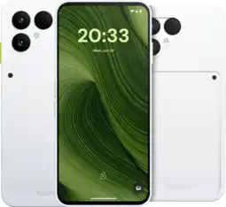 Coolblue Fairphone 6 256 Go Blanc 5G + Fairphone 6 Protective Back Cover Blanc aanbieding