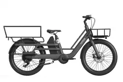 Decathlon YEEP.ME DAY CARGO 2 LR elektrische LongTail-bakfiets - Zwart 150 km Motor 75 Nm aanbieding
