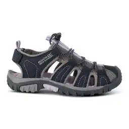 Decathlon Sandalen Slippers Kinderen, Unisex - REGATTA Westshore JR. - Navy/Lilac aanbieding
