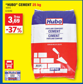 Hubo Hubo Cement 25 kg aanbieding