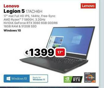 IT Resellers Lenovo Legion 5 17ach6h aanbieding