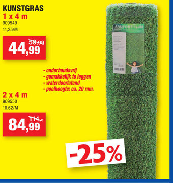 Hubo Kunstgras aanbieding