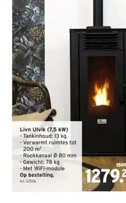 GAMMA Livn Ulvik (7,5 kW) -Tankinhoud: 13 kg aanbieding