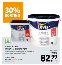 GAMMA Levis primer muur- & plafondverf aanbieding