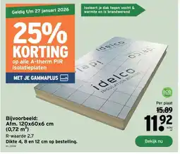 GAMMA Afm. 120x60x6 cm aanbieding