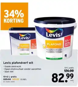 GAMMA Levis plafondverf wit aanbieding